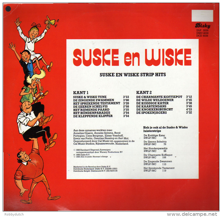 * LP *  SUSKE EN WISKE STRIP HITS (Holland 1988) - Kinderen