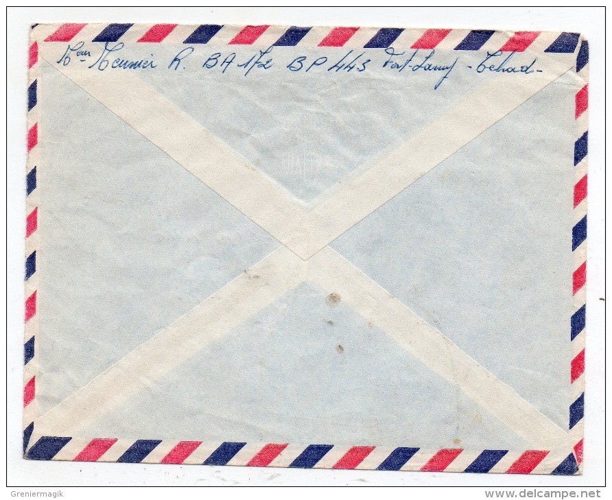 Lettre Du Tchad - Fort Lamy Pour Paris 1962 Avec 3 Timbres Dont 2 De La Poste Aérienne Oiseaux - Fondation D'Air Afrique - Chad (1960-...)