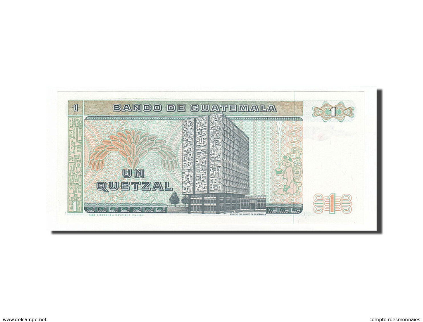 Billet, Guatemala, 1 Quetzal, 1988, 1988-01-06, NEUF - Guatemala