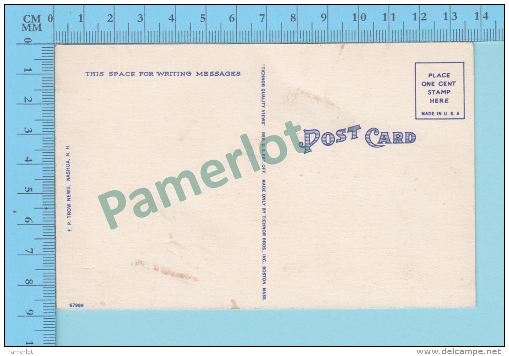 USA New Hampshire ( Y.M.C.A. Nashua )  CPSM Linen Post Card 2 Scans - Nashua
