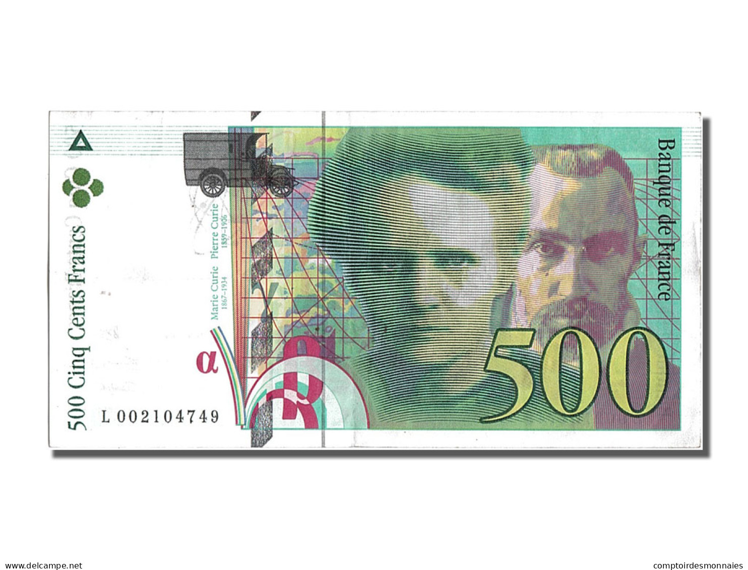 Billet, France, 500 Francs, 500 F 1994-2000 ''Pierre Et Marie Curie'', 1994 - 500 F 1994-2000 ''Pierre Et Marie Curie''