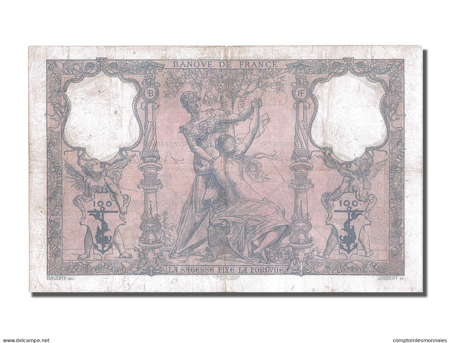 Billet, France, 100 Francs, 100 F 1888-1909 ''Bleu Et Rose'', 1898, 1898-07-01 - 100 F 1888-1909 ''Bleu Et Rose''