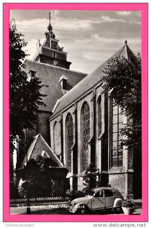 Schoonhoven Ned. Herv. Kerk - Voiture 2 Chevaux - Vieilles Voitures - JOSPE  - W. TIMMER - Schoonhoven