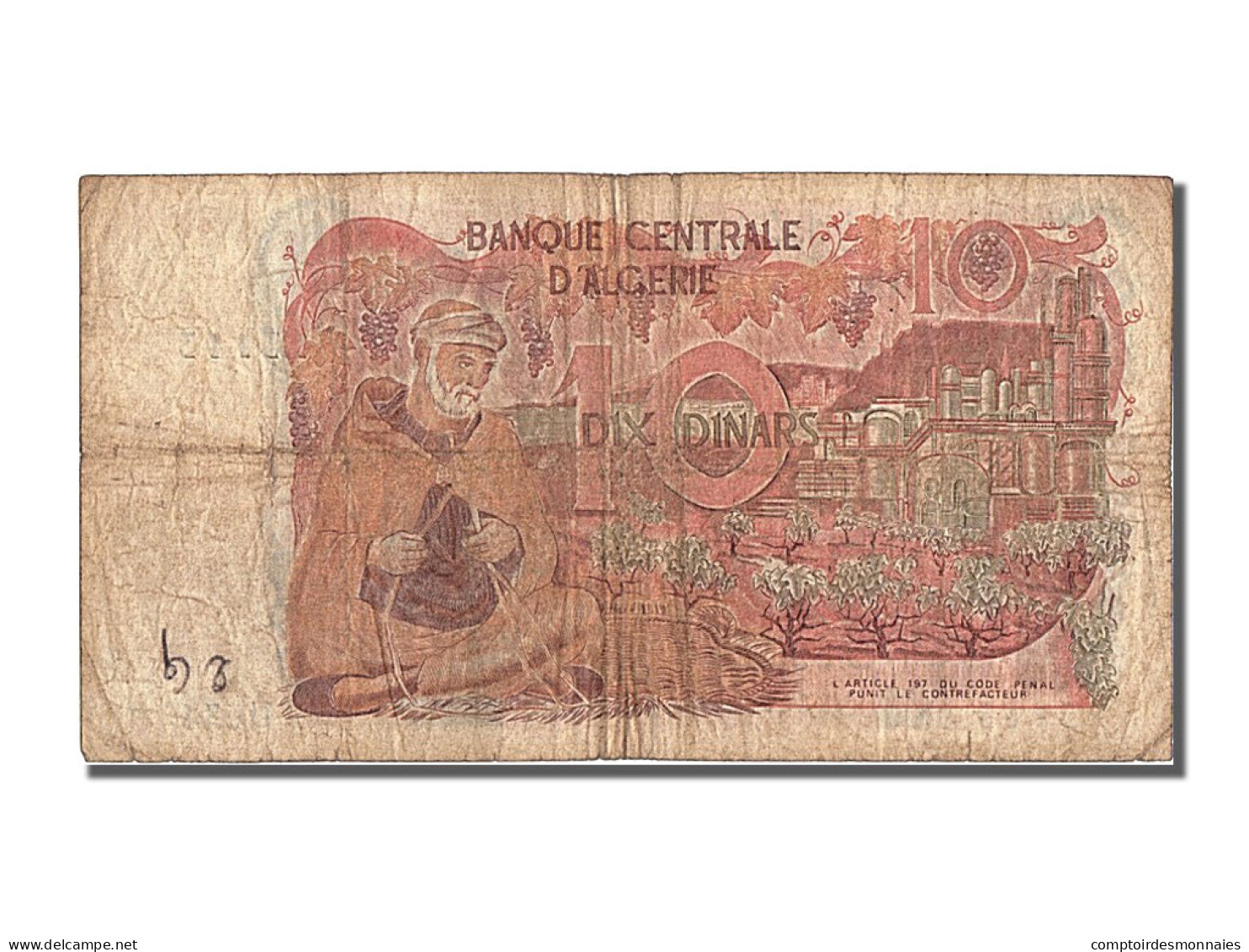 Billet, Algeria, 10 Dinars, 1970, 1970-11-01, TB+ - Algerien