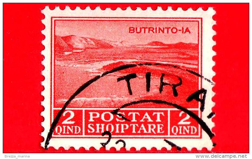 ITALIA - ALBANIA - Usato - Occupazioni - 1930 - Lago Di Butrinto - Adesione Di Re Zog I - 2 - Albania