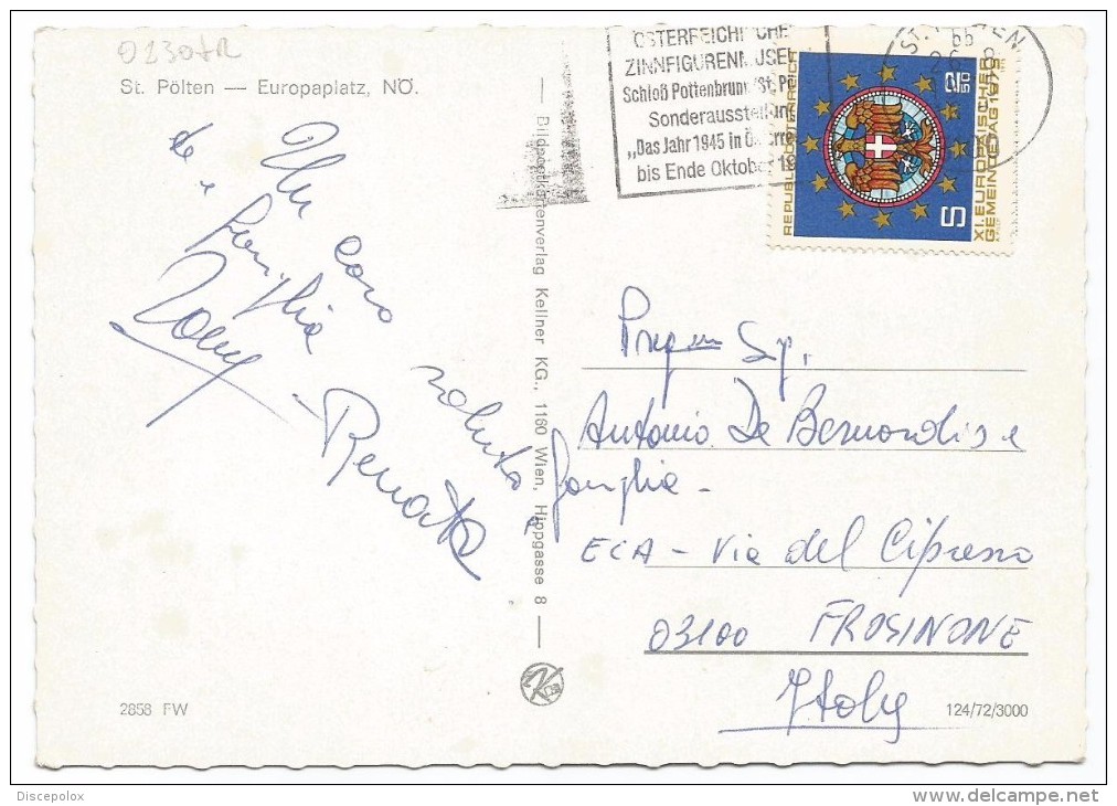 O130 Sankt Polten - Europaplatz - Nice Stamps Timbres Francobolli / Viaggiata 1975 - St. Pölten