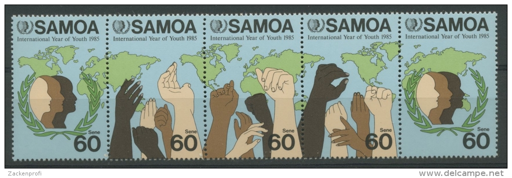 Samoa 1985 Jahr Der Jugend 571/75 ZD Postfrisch (C40349) - Samoa
