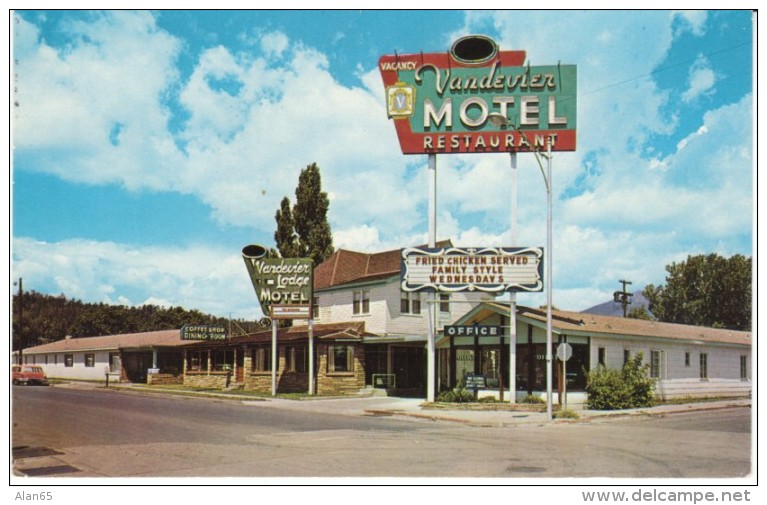 Flagstaff Arizona Route 66, Vandevier Motel, C1960s Vintage Postcard - Route ''66'