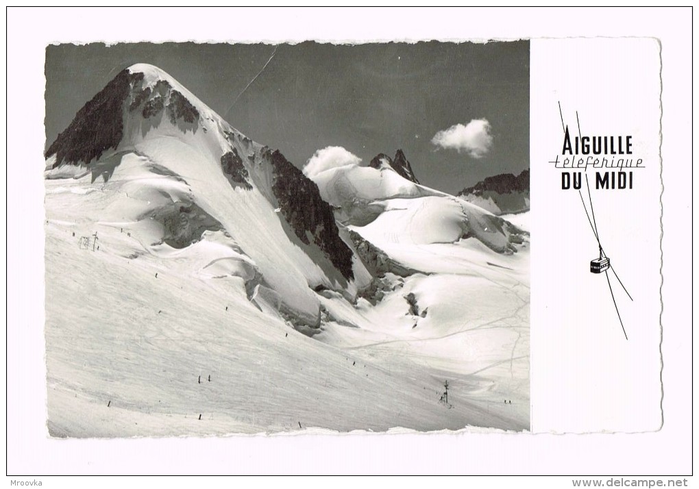 Chamonix - Mont Blanc - Ski Alpinisme-Teleski Dans La Vailée Blanche 1966 - France - Rhône-Alpes