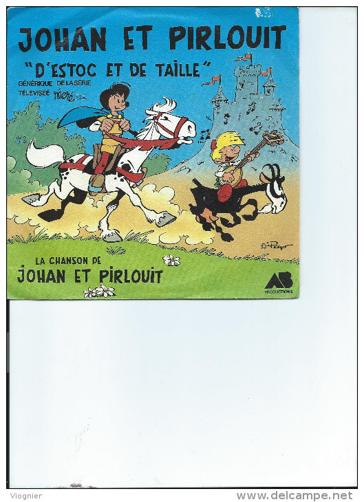 JOHAN Et PIRLOUIT  D'estoc Et De Taille 45 Tours    Vinyle - Enfants