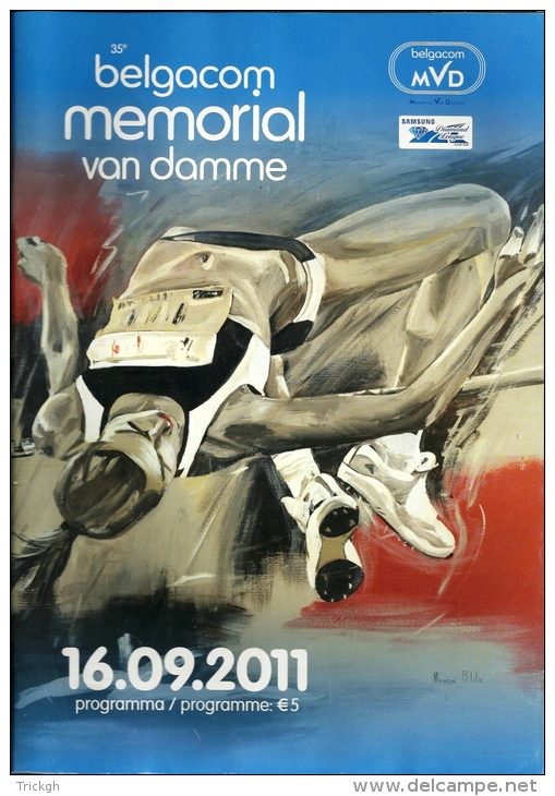 Programme Memorial Van Damme 2011 / 80p - Athlétisme