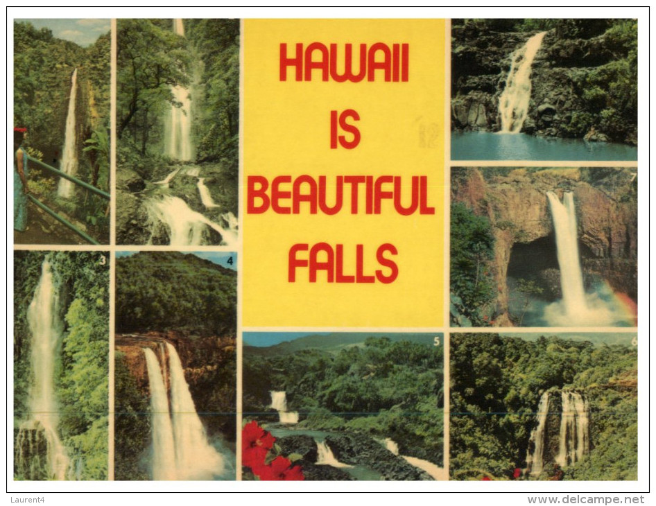 (PH 409) USA - Hawaii Waterfalls And Tree / Flowers - Alberi