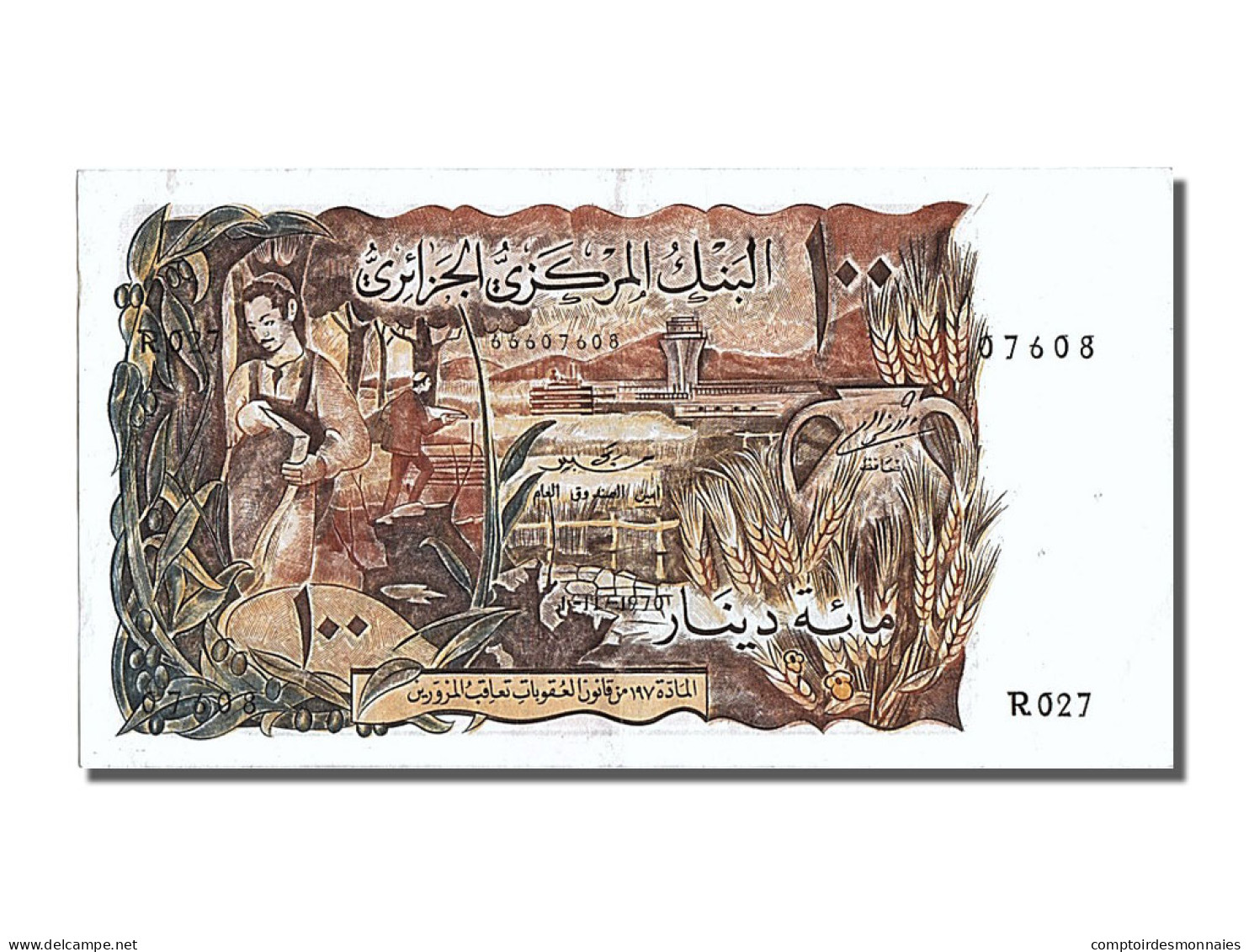 Billet, Algeria, 100 Dinars, 1970, 1970-11-01, SUP+ - Algeria