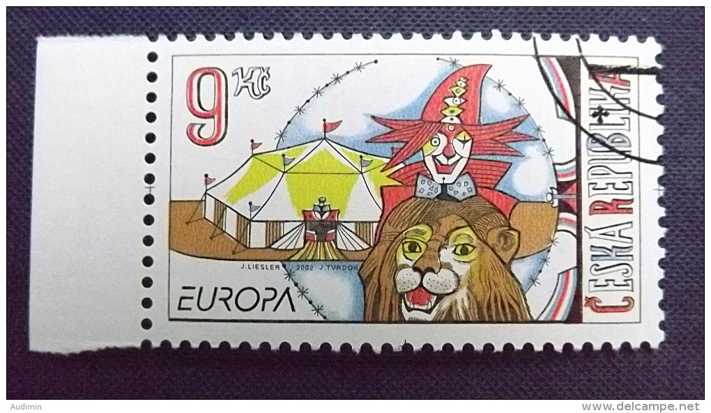 Tschechische Republik 319 Oo/ESST, EUROPA/CEPT 2002, Zirkus - Used Stamps