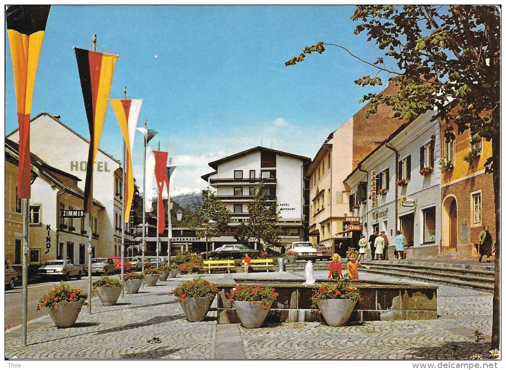 OBERVELLACH - Hauptplatz - Old Cars - Ford Capri - Renault 16 - Obervellach