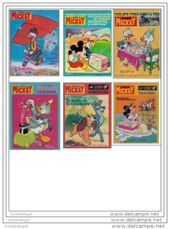 *  Le Journal De Mickey  N° 1333 - 1273 - 1312 - 1354 - 1455 - 1313 - Journal De Mickey