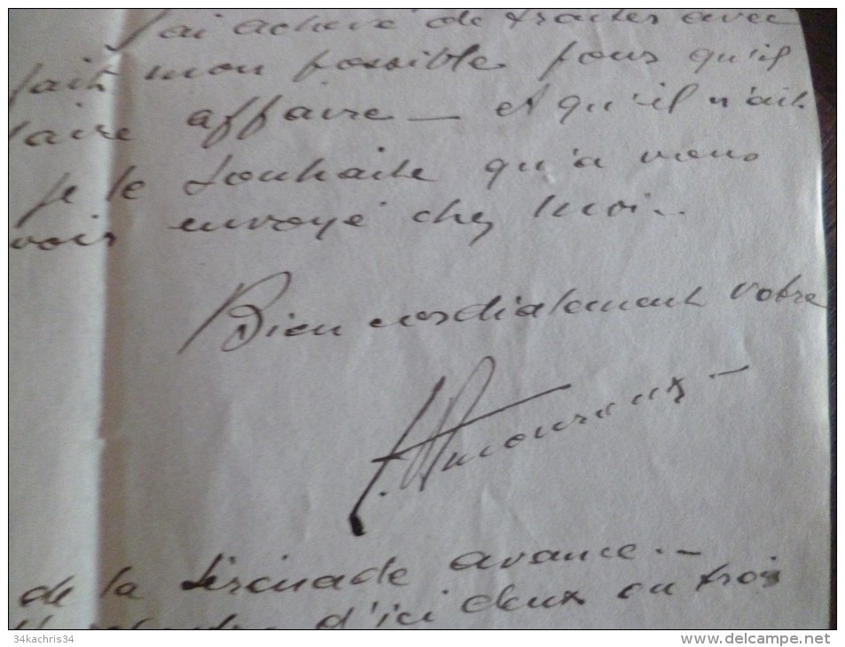 Lettre à En Tête Et LAS Autographe De Pierre Thomas Auteur Dramatique Chansonnier . Paris 1924 - Autographes