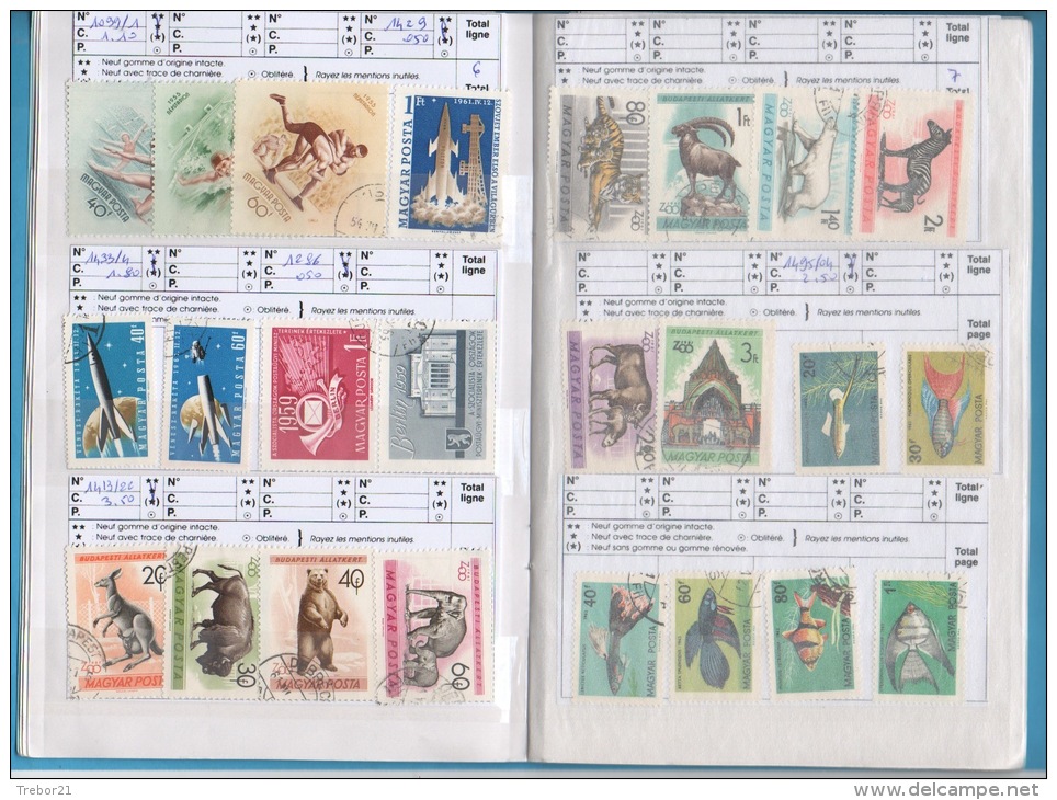 HONGRIE - Deux Carnets - Cote Yvert = 317 &euro; -_- 18 Scans. - Collections (en Albums)