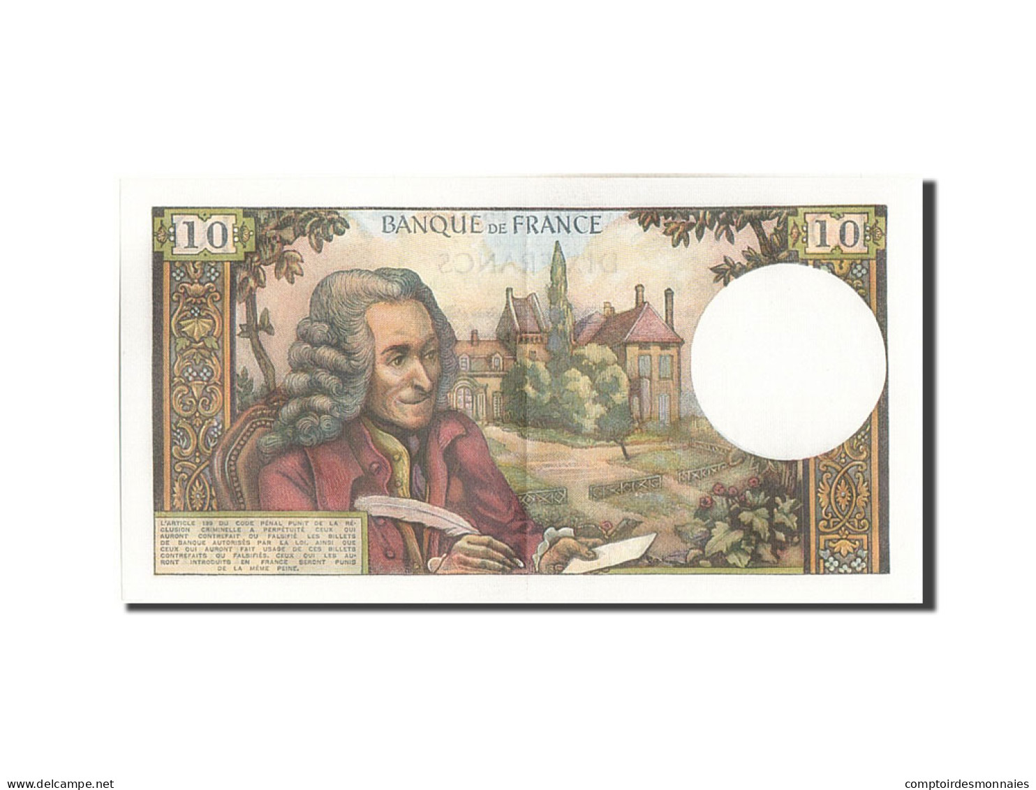 Billet, France, 10 Francs, 10 F 1963-1973 ''Voltaire'', 1970, 1970-09-03, SPL - 10 F 1963-1973 ''Voltaire''