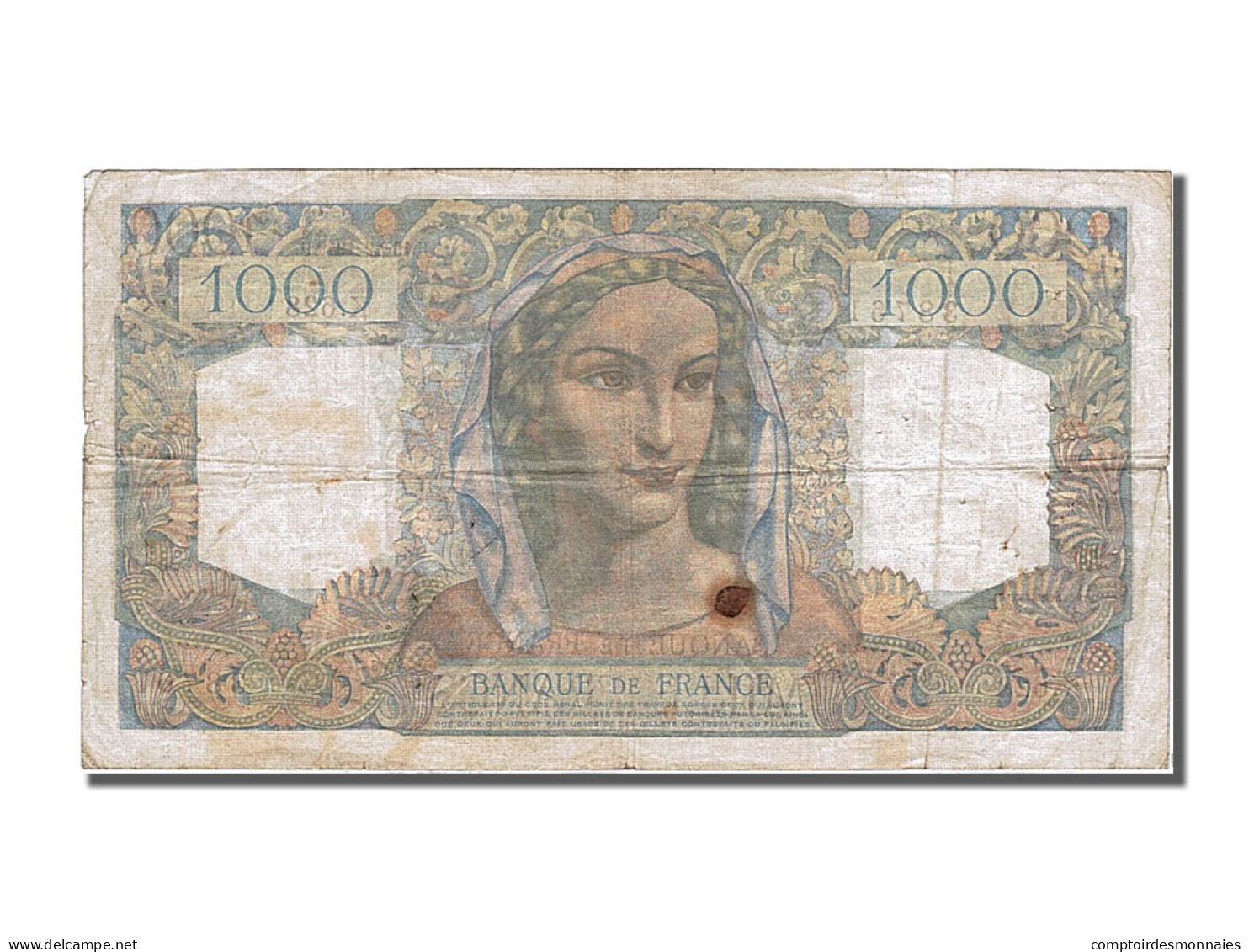 Billet, France, 1000 Francs, 1 000 F 1945-1950 ''Minerve Et Hercule'', 1949 - 1 000 F 1945-1950 ''Minerve Et Hercule''