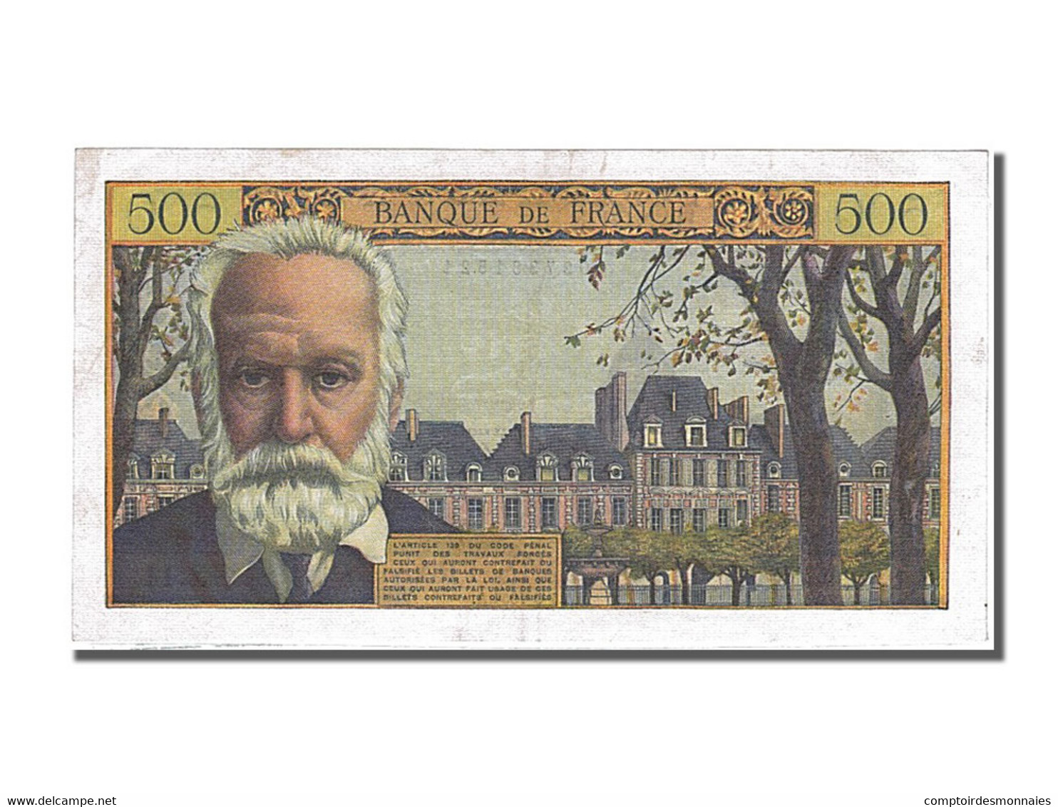 Billet, France, 500 Francs, 500 F 1954-1958 ''Victor Hugo'', 1954, 1954-03-04 - 500 F 1954-1958 ''Victor Hugo''