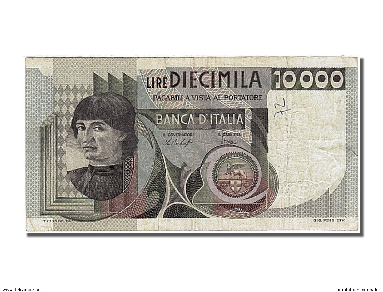 Billet, Italie, 10,000 Lire, 1976, 1976-11-30, TB+ - 10.000 Lire