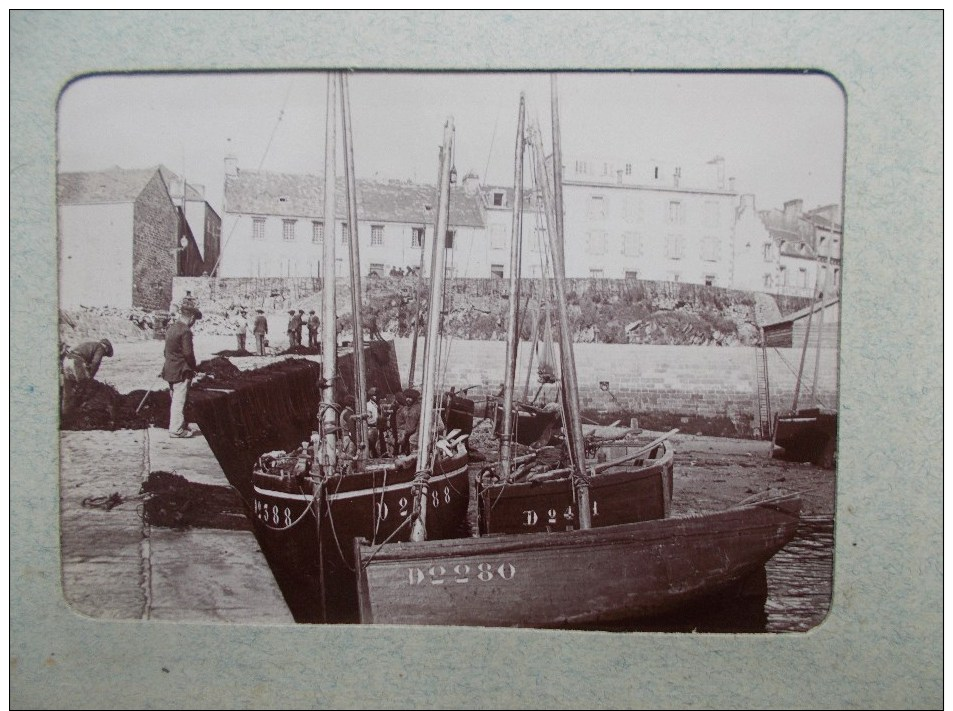 PHOTO DE DOUARNENEZ ( 29 BRETAGNE ) Vue Du Port Bateau De Pêche  1898/1902 - Luoghi