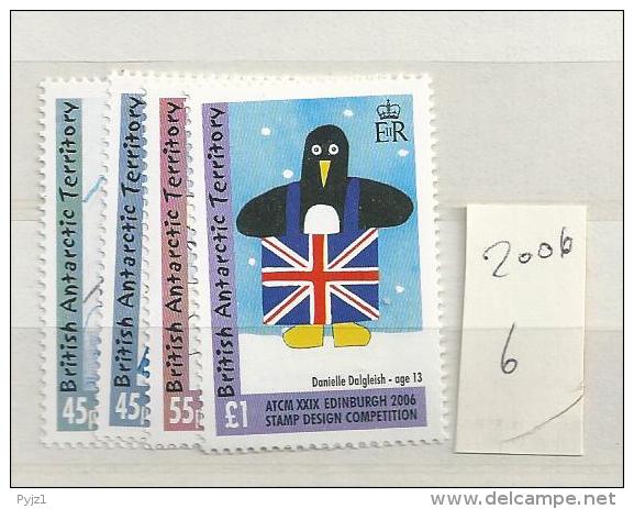 2006  MNH British Antactic Territory, Postfris** - Unused Stamps