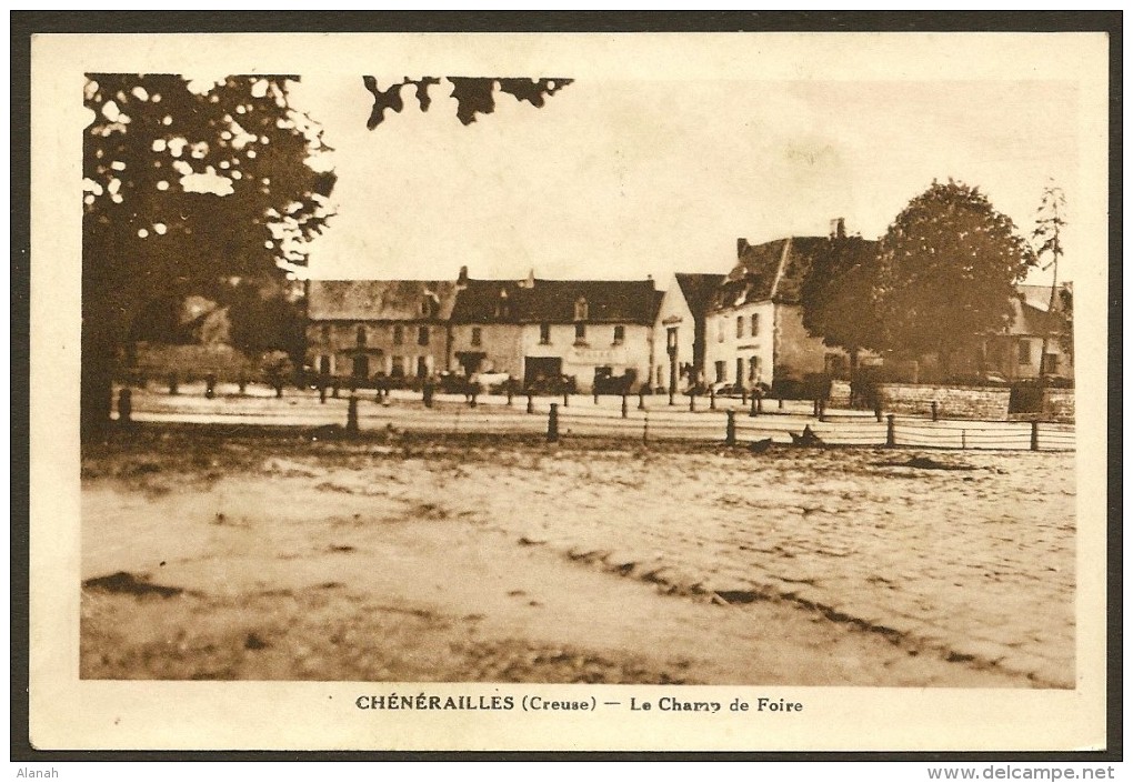 CHENERAILLES Rare Le Champ De Foire (Marleux) Creuse (23) - Chenerailles