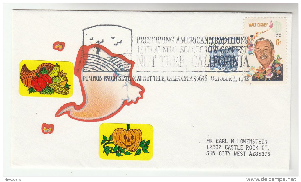 1993 NUT TREE California PUMPKIN  EVENT COVER USA  Stamps Food - Vegetazione