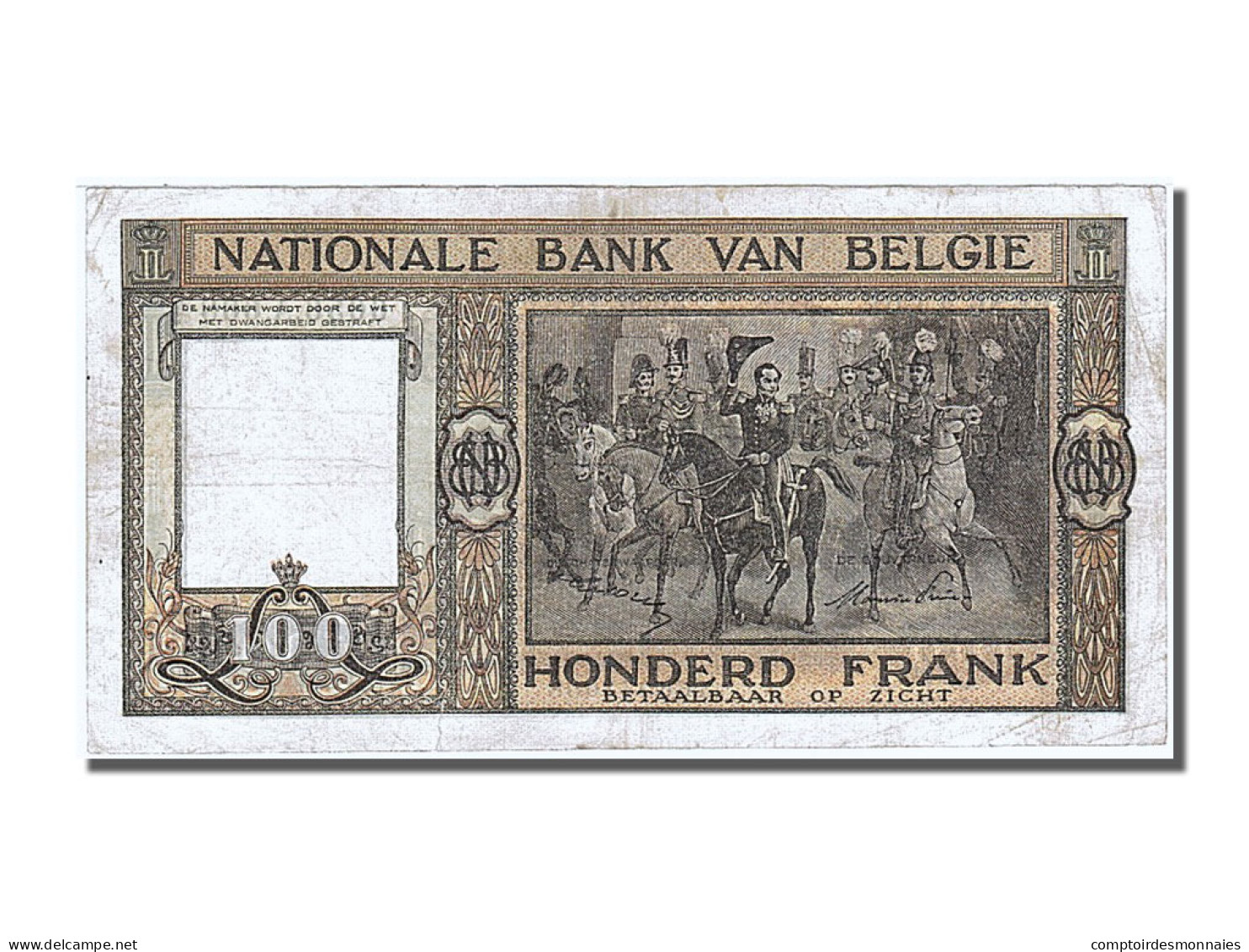 Billet, Belgique, 100 Francs, 1949, 1949-02-26, TTB - 100 Francs