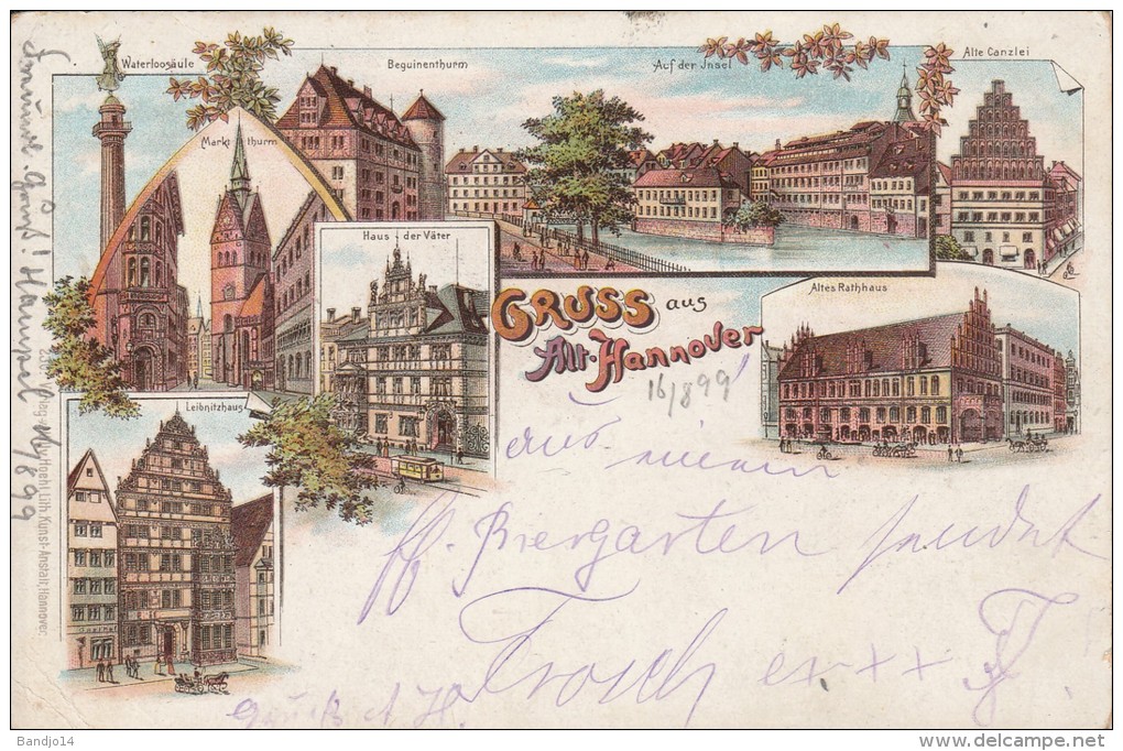 Hannover  (1899 ) - Gruss Aus  Hannover  - Scan Recto-verso - Hannover