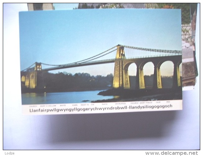Wales Menai Suspension Bridge - Anglesey
