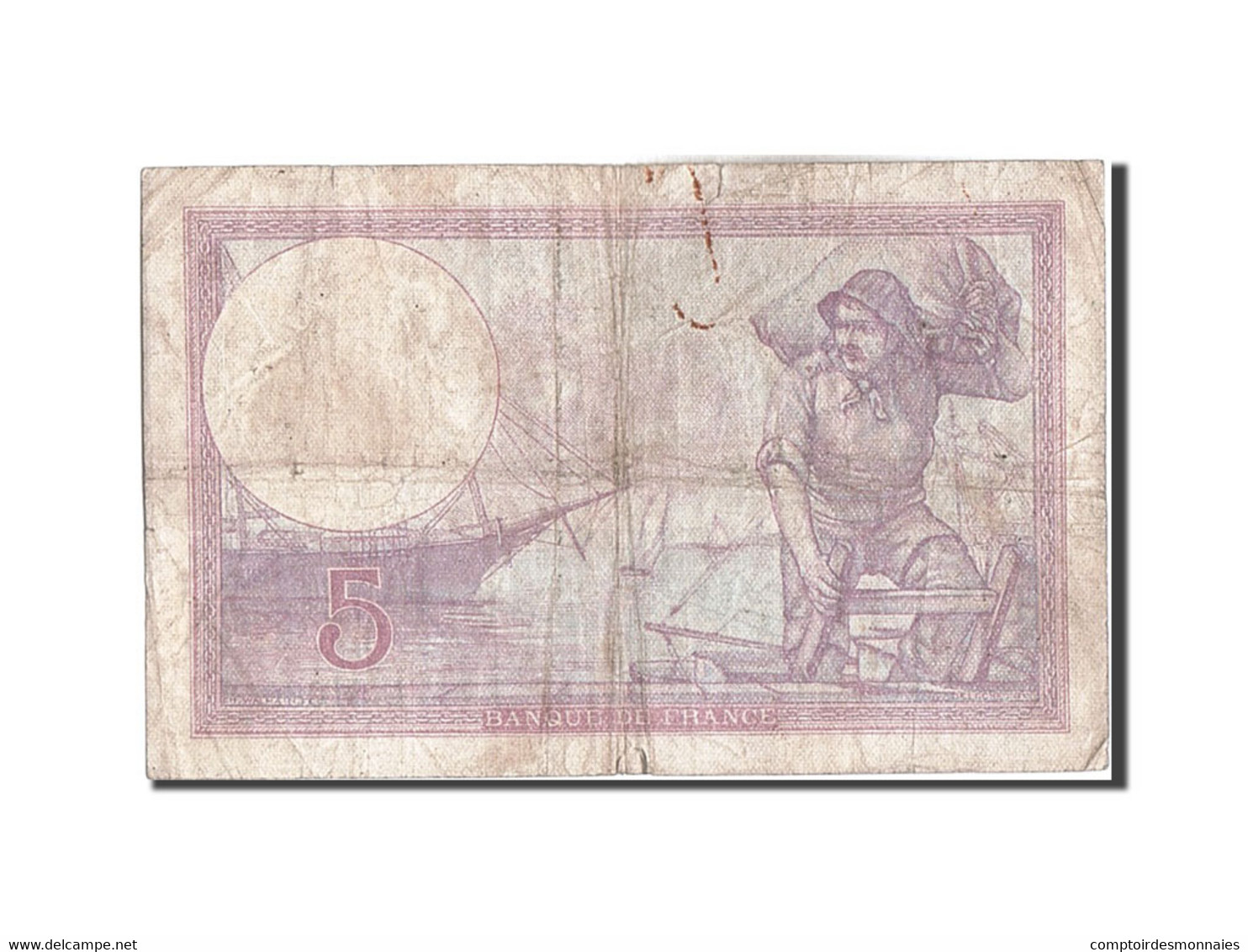 Billet, France, 5 Francs, 5 F 1917-1940 ''Violet'', 1932, 1932-12-08, TB - 5 F 1917-1940 ''Violet''