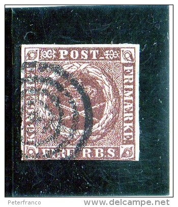 B - 1851 Danimarca - Stemma - Used Stamps