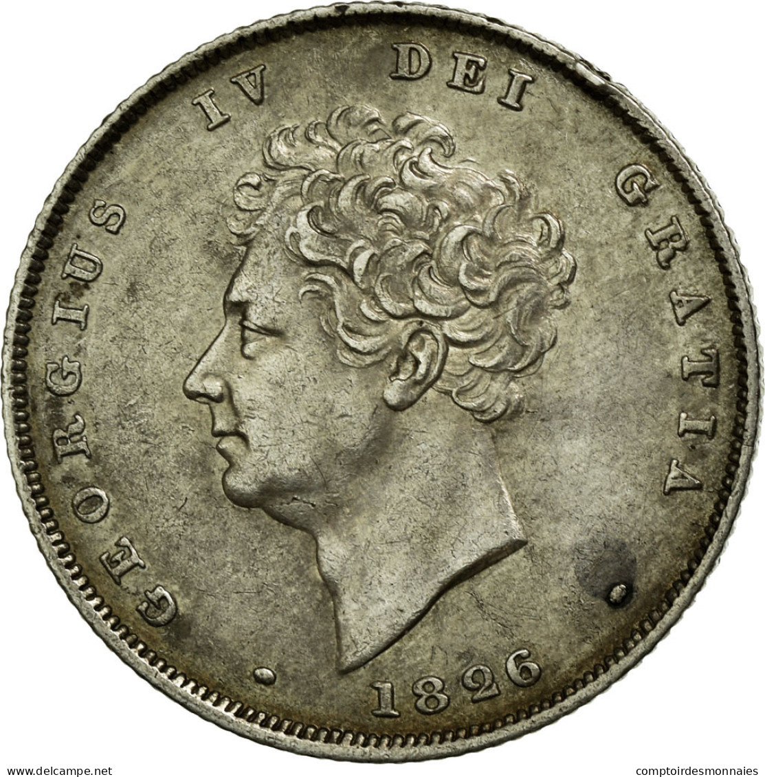 Monnaie, Grande-Bretagne, George IV, Shilling, 1826, SUP, Argent, KM:694 - Autres & Non Classés