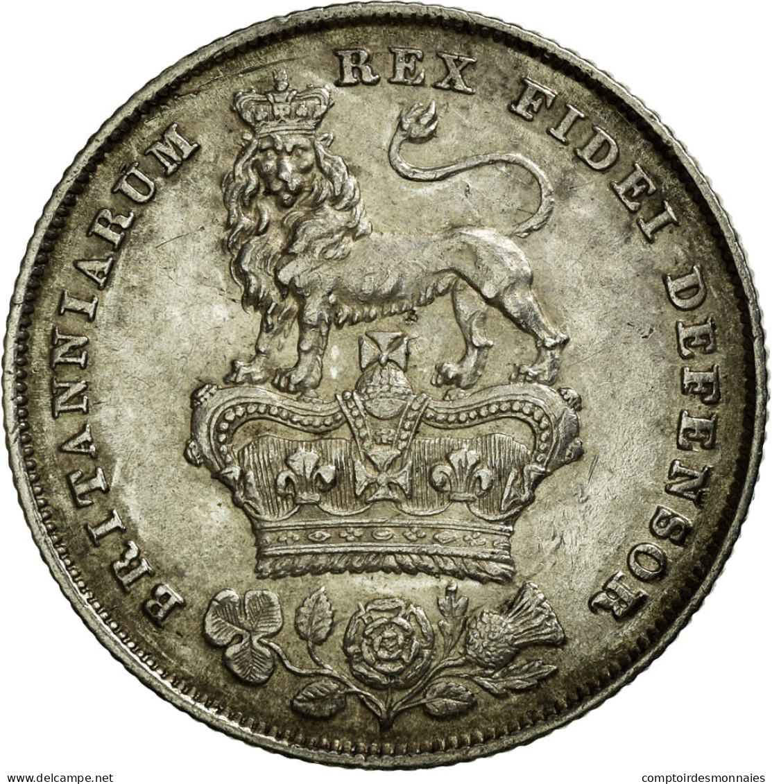 Monnaie, Grande-Bretagne, George IV, Shilling, 1826, SUP, Argent, KM:694 - Andere & Zonder Classificatie