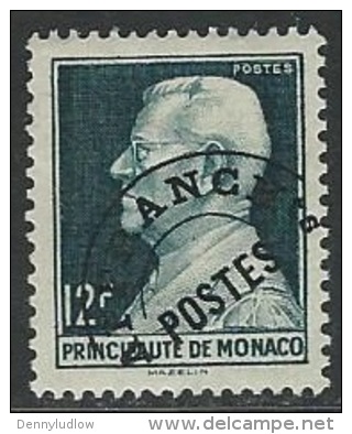 Monaco  1949   Sc#235   12f  Prince  MLH* Precanceled   2016 Scott Value $10 - Nuevos