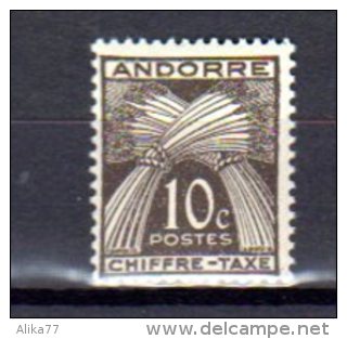 ANDORRE FRANCAIS     Neuf **    Y. Et T.   Taxe  N° 21     Cote: 1,00 Euros - Unused Stamps