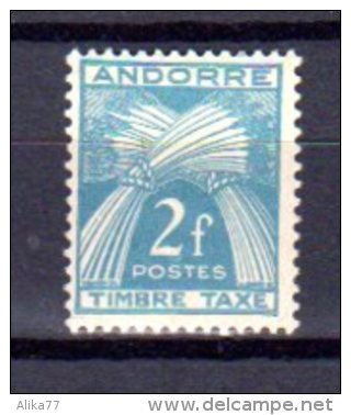 ANDORRE FRANCAIS     Neuf **    Y. Et T.   Taxe  N° 34     Cote: 1,50 Euros - Unused Stamps