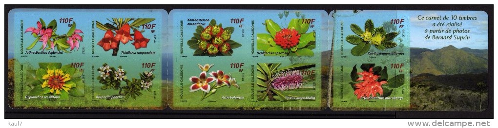 Nouvelle-Calédonie 2015 - Fleurs De N.Calédonie - Carnet 10val Neufs // Mnh Booklet Adhesiv - Neufs