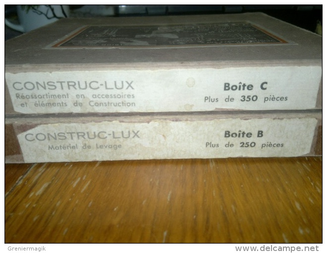 Lot De 2 Boîtes Construc Lux - Trix Electro Avec Notices (brochures) - Jeu  De Construction Genre Meccano - Autres & Non Classés