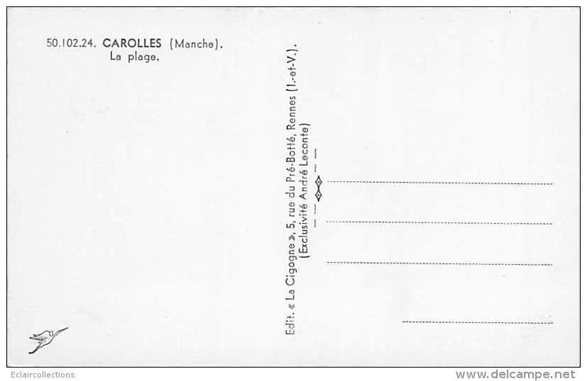 Carolles    50     La Plage  (année 50) - Sonstige & Ohne Zuordnung