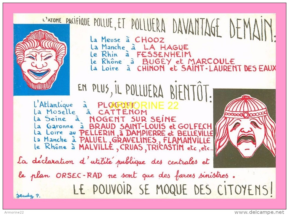 CPM  De JEUDY    L Atome Pacifique Pollue ........... - Jeudy