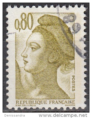 France 1982 Michel 2361 O Cote (2008) 0.20 € Liberté De Gandon Cachet Rond - Oblitérés
