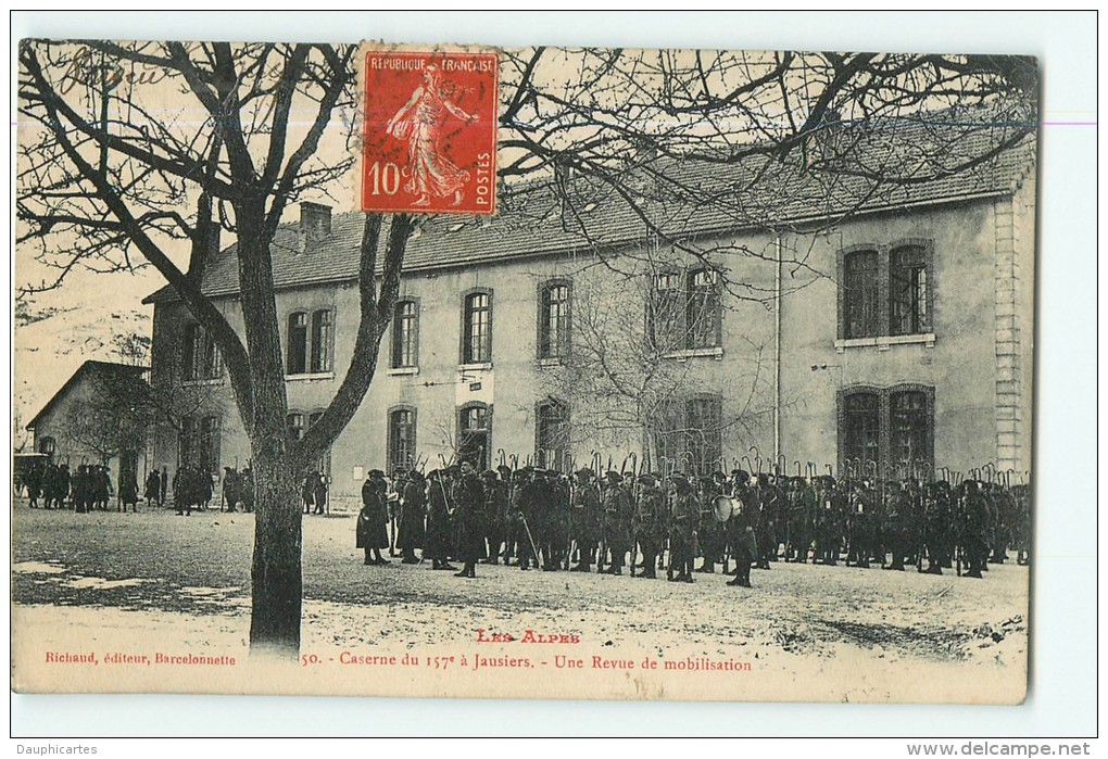 Chasseurs Alpins - Caserne Du 157è à Jausiers - Revue De Mobilisation - 2 Scans - Casernes