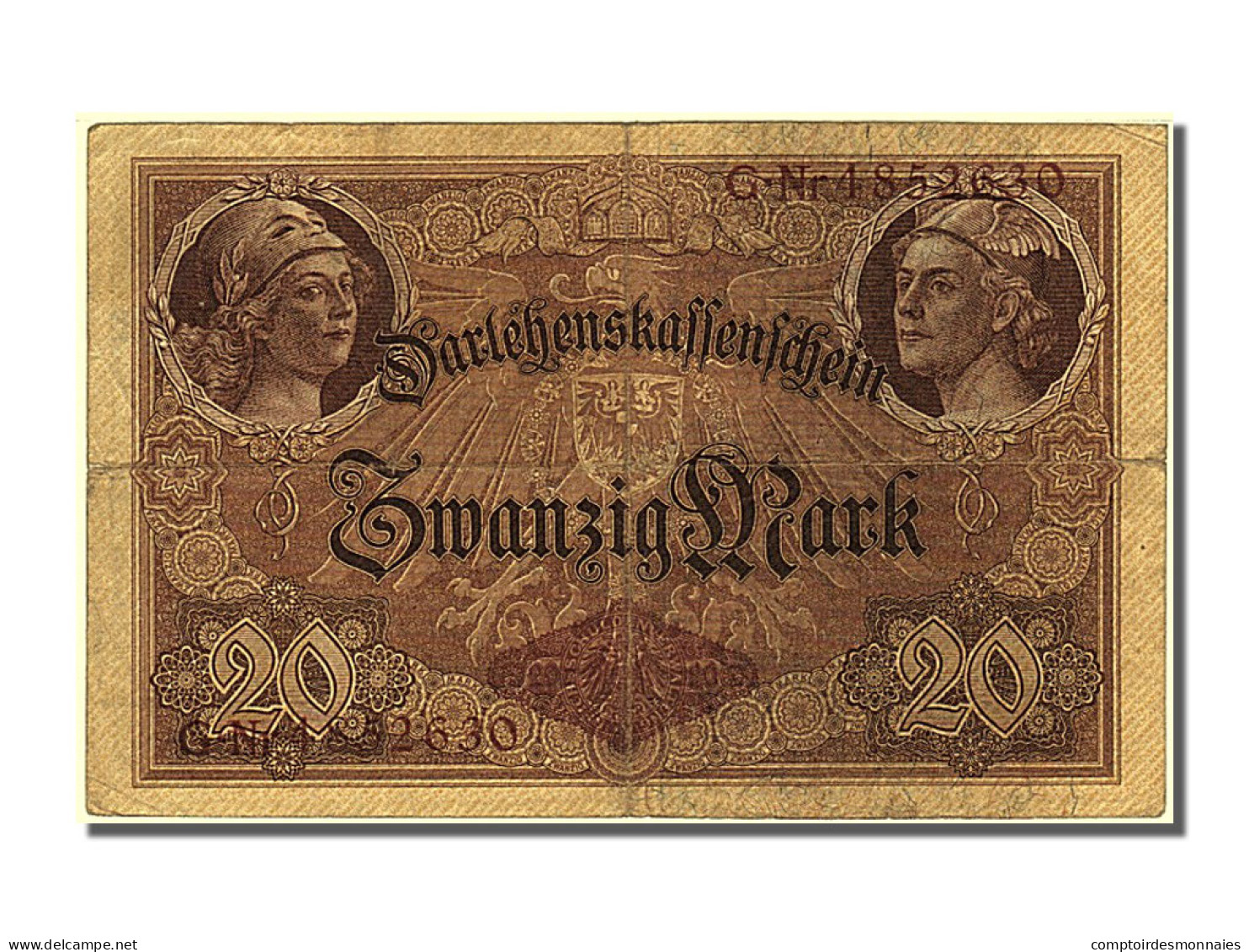 Billet, Allemagne, 20 Mark, 1914, 1914-08-05, TB+ - 20 Mark