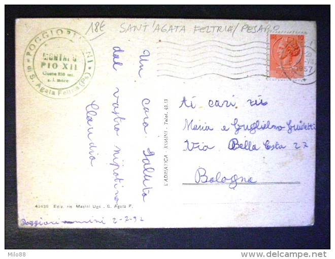 MARCHE -PESARO -SANT'AGATA FELTRIA -F.G. LOTTO N°483 - Pesaro