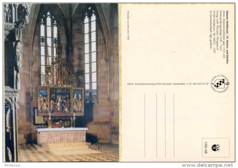 Ak Deutschland - Münster Heilsbronn - St. Marien - Und Jakobus - Innenaufnahme - Kirchen U. Kathedralen