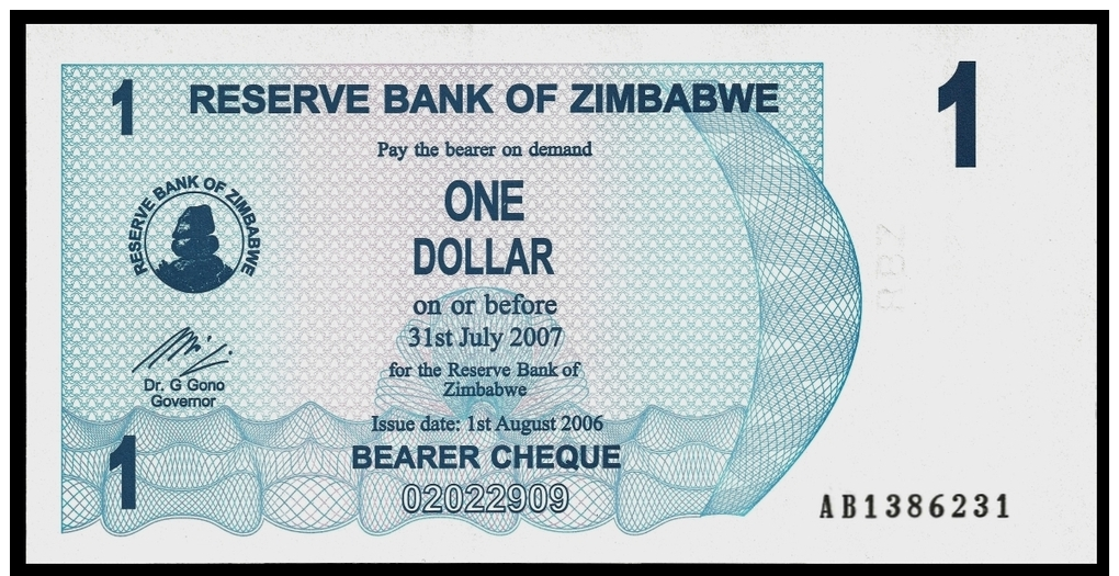 Zimbabwe 1 Dollar 2006 P 37 UNC  ( Zimbabue  ) - Zimbabwe